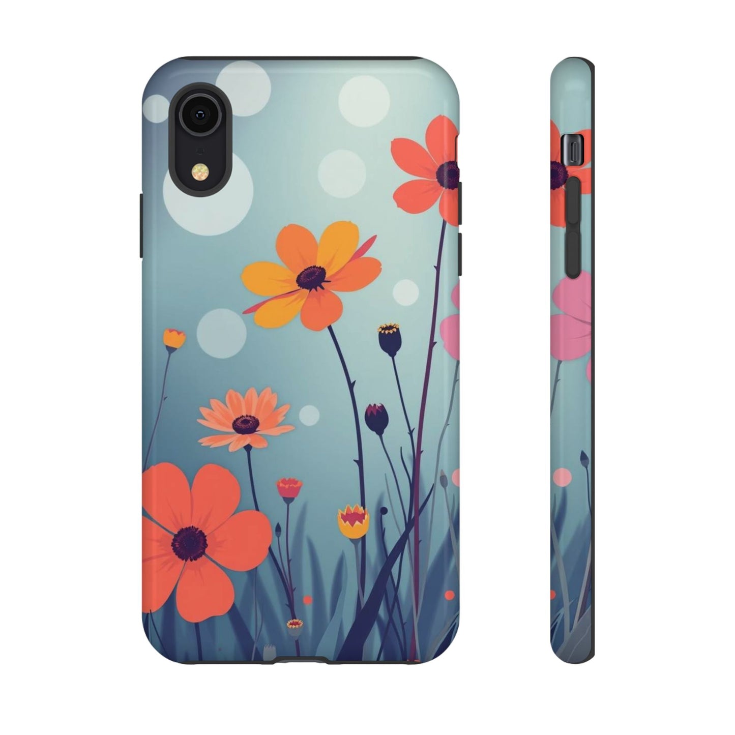 iPhone XR / Glossy Phone Case - Vibrant Wildflowers Design Phone Case