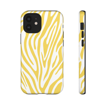 Graphic Yellow Tiger Print Phone Case