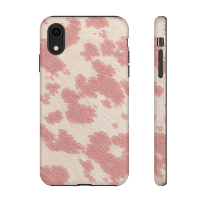 Pretty Blush Cow Print Phone Case