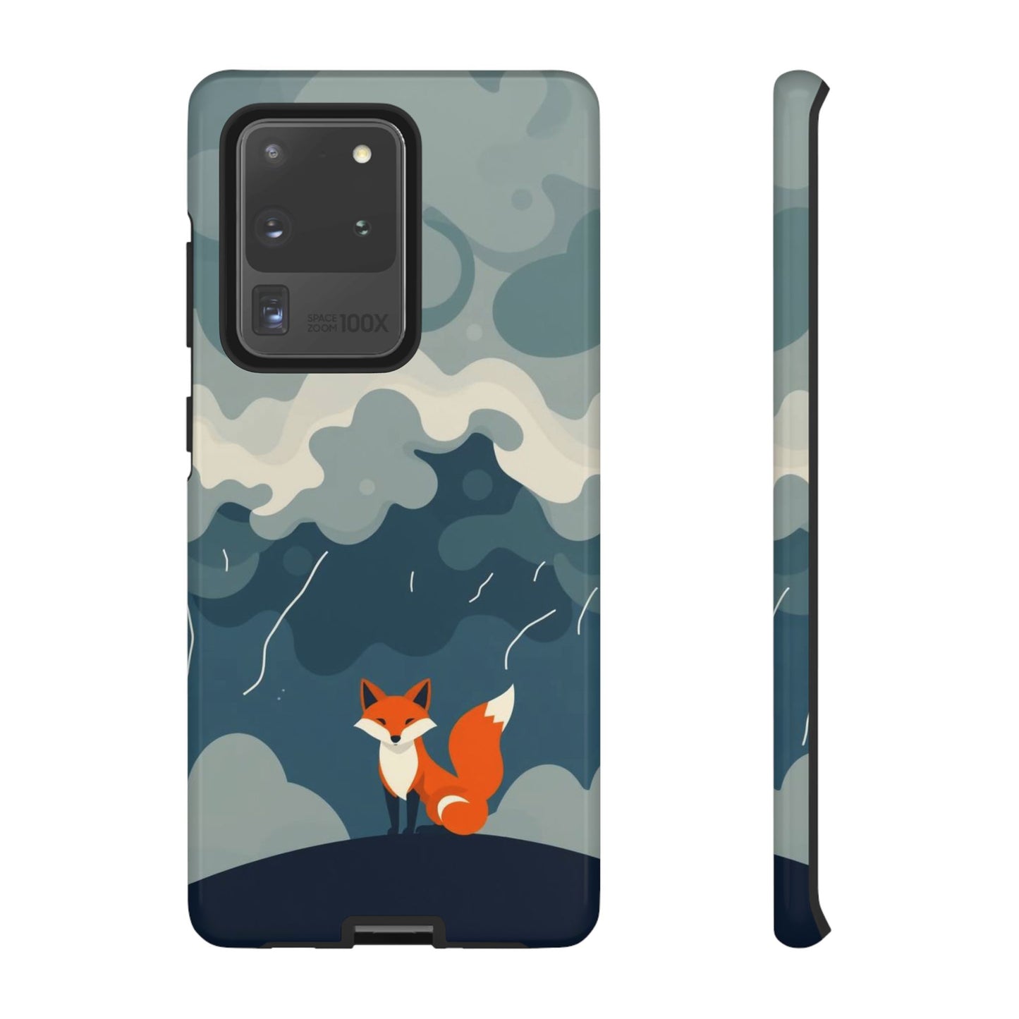Samsung Galaxy S20 Ultra / Glossy Phone Case - Stormy Fox Design Phone Case