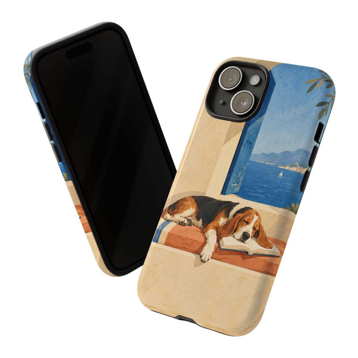 Basset Hound Unfinished Chapter Phone Case - Multicolor Phone Case