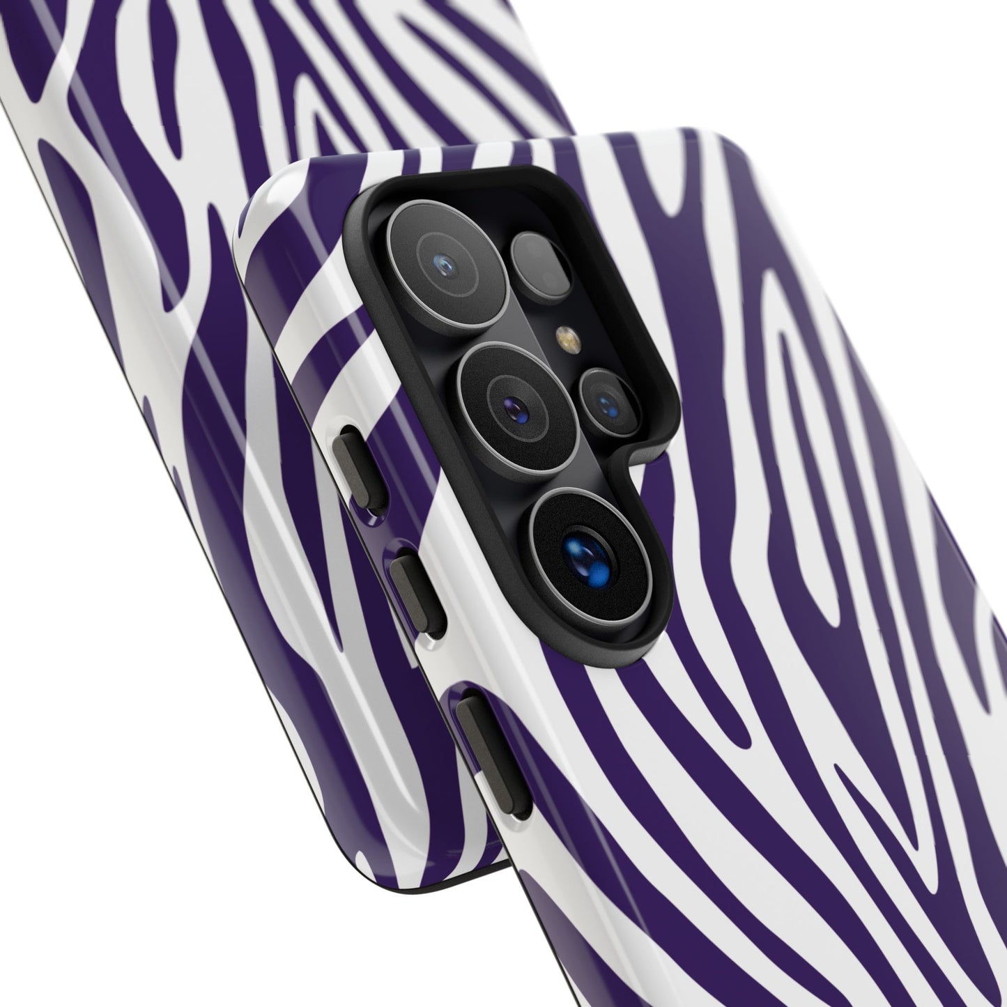 Graphic Purple Tiger Print Phone Case