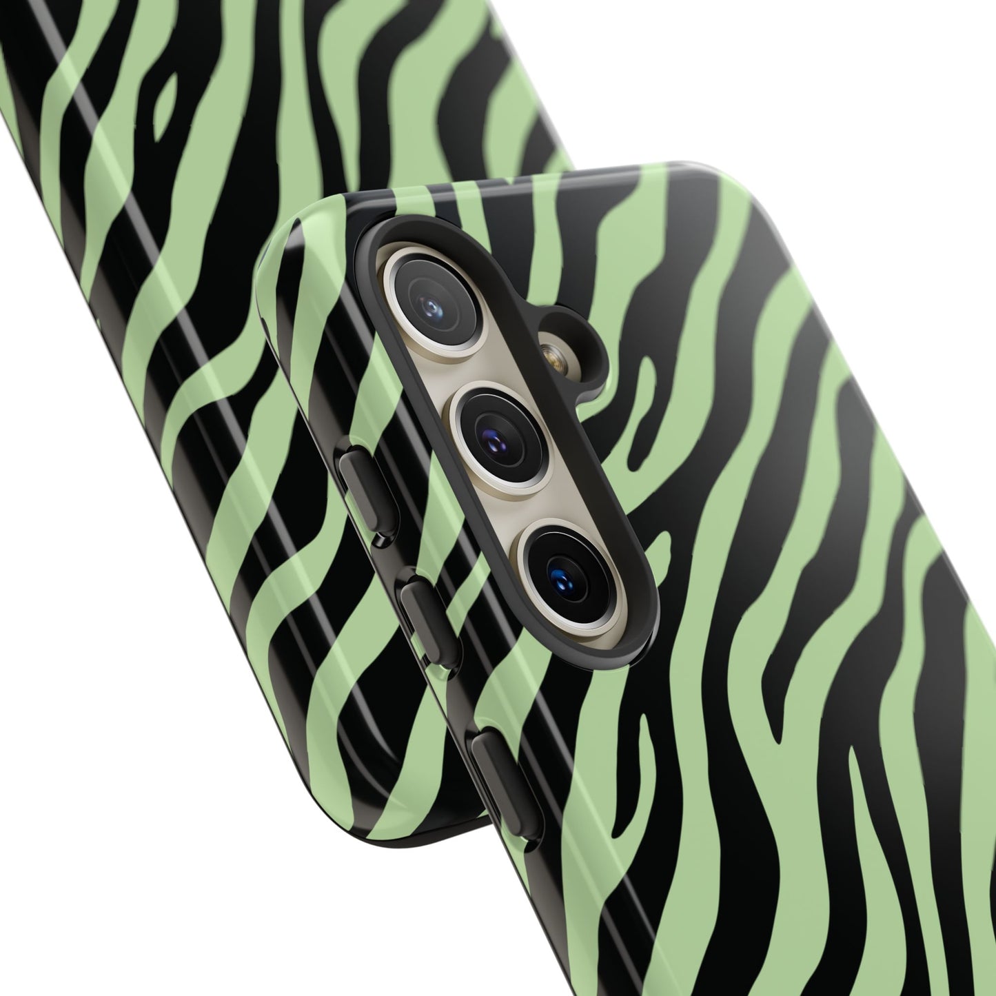 Stylish Mint Zebra Print Phone Case