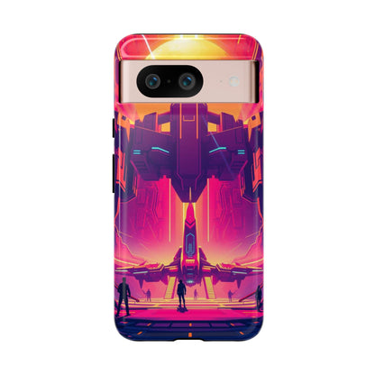 Google Pixel 8 / Glossy Phone Case - Alien Landing Pad Design Phone Case