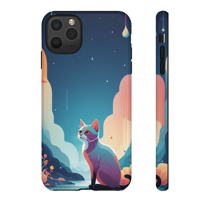 Stylised Cat Design Phone Case - Multicolor Phone Case - iPhone 11 Pro Max / Glossy