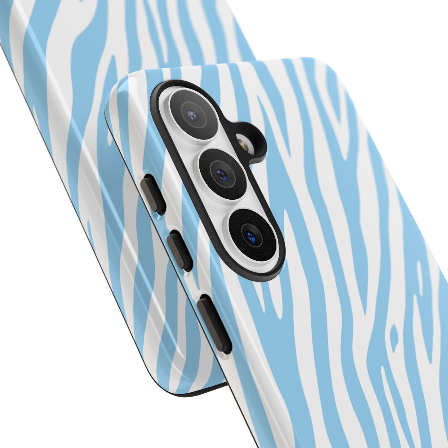 Sky Blue Tiger Print Phone Case