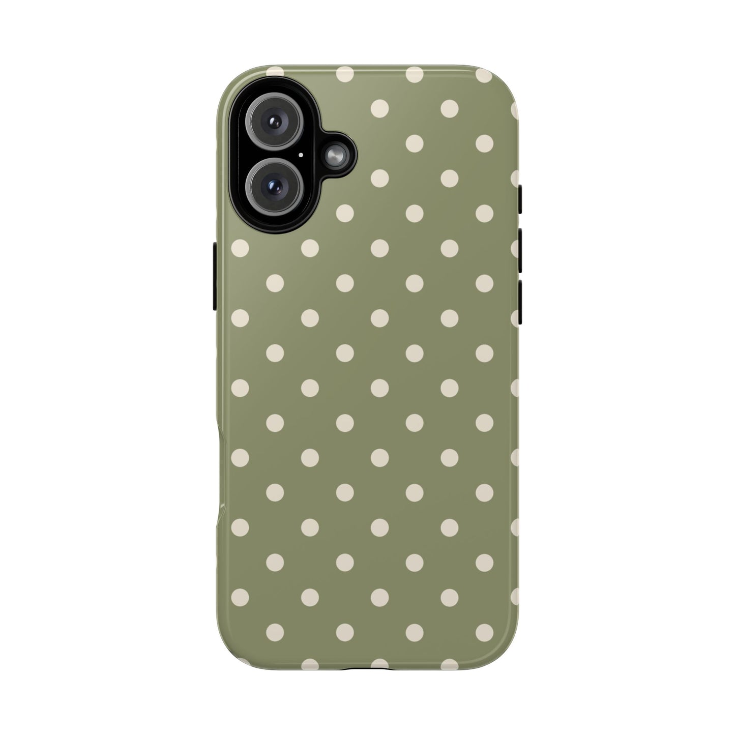 Green & White Dot Pattern Phone Case