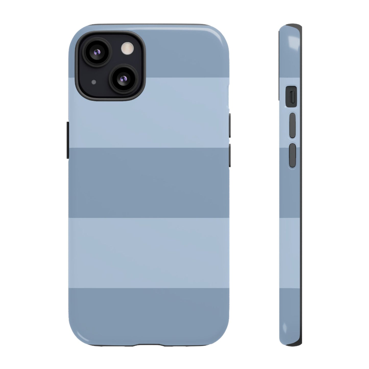 Light Blue Horizontal Stripe Pattern Phone Case - Blue Phone Case - iPhone 13 / Glossy