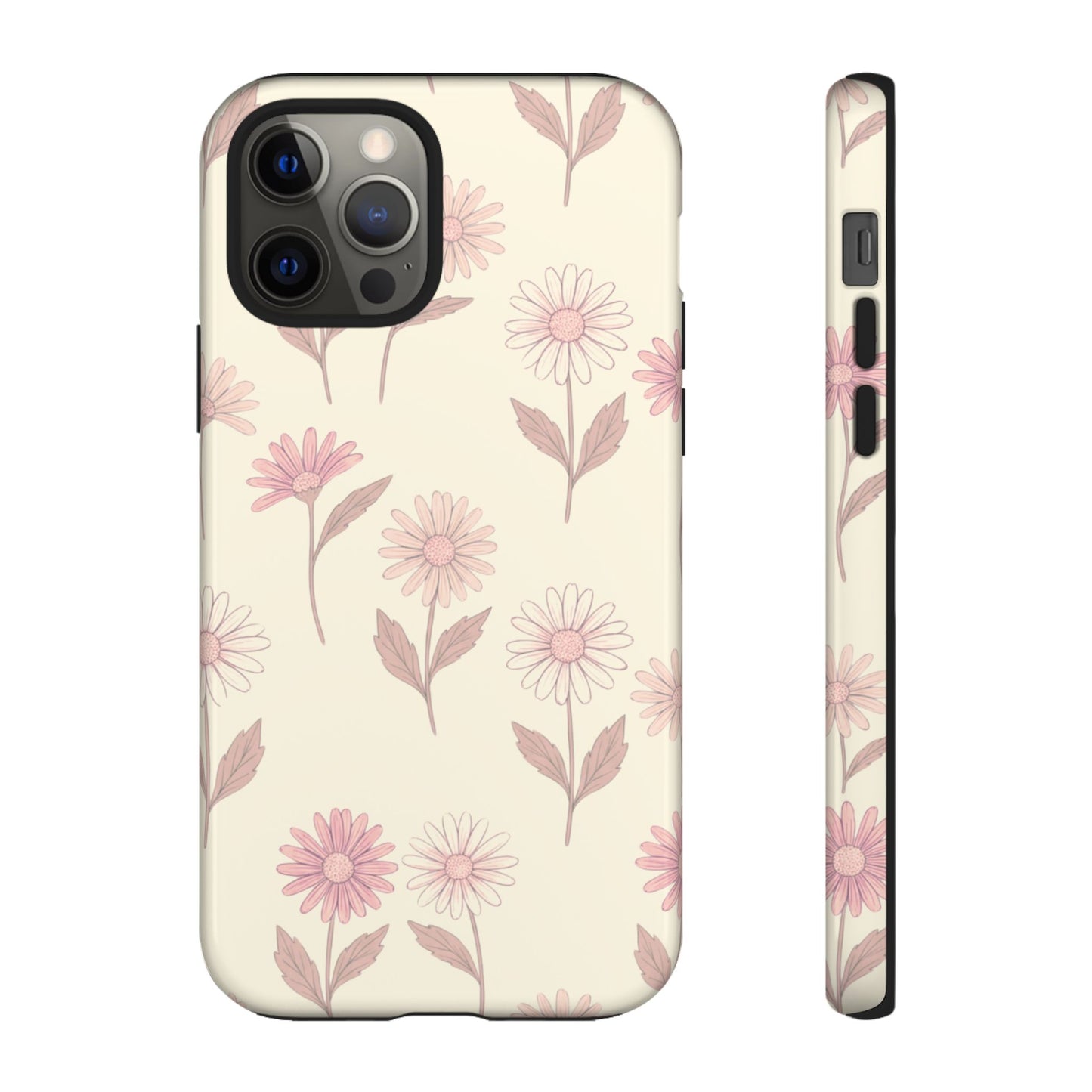 Pretty Blush Daisy Pattern Phone Case