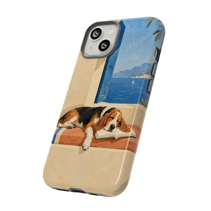 Basset Hound Unfinished Chapter Phone Case - Multicolor Phone Case