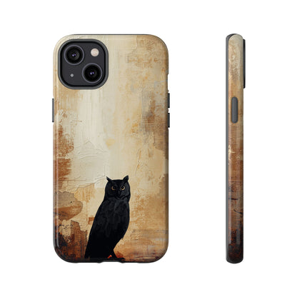 iPhone 14 Plus / Glossy Phone Case - Beautiful Abstract Owl Design Phone Case