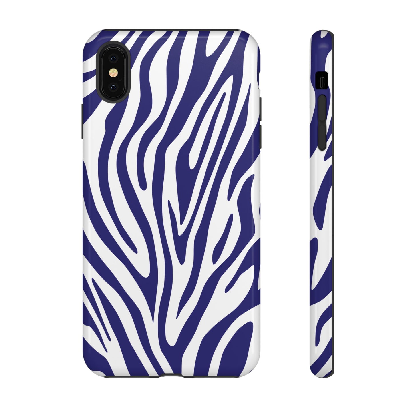 Graphic Blue Tiger Print Phone Case