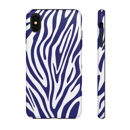 Graphic Blue Tiger Print Phone Case