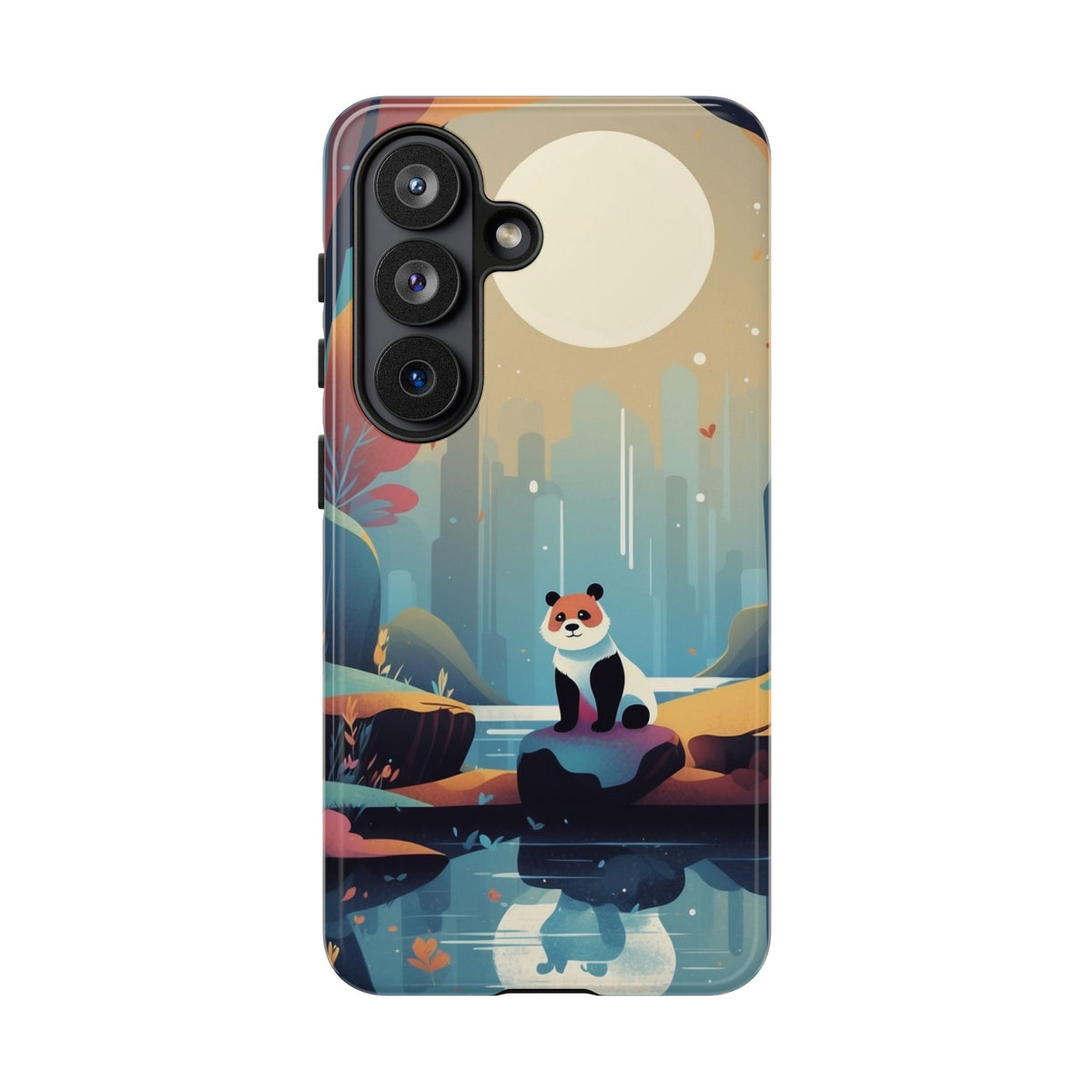 Stylised Panda Design Phone Case - Multicolor Phone Case - Samsung Galaxy S26 / Glossy