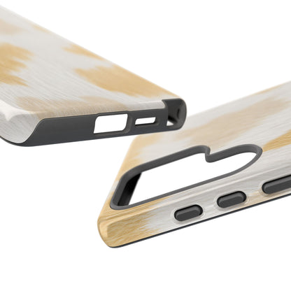 Golden Honey Cow Print Phone Case