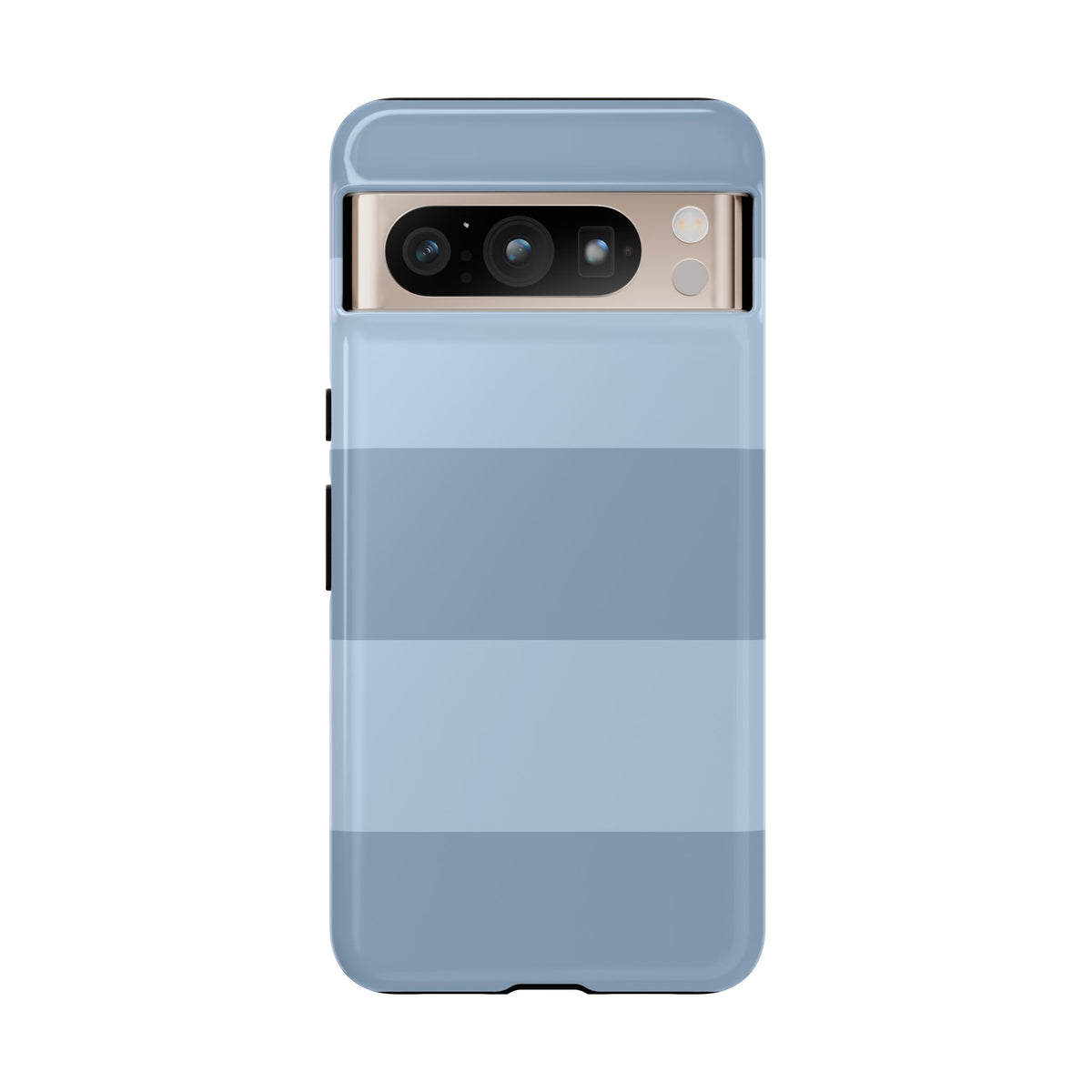 Light Blue Horizontal Stripe Pattern Phone Case - Blue Phone Case - Google Pixel 8 Pro / Glossy