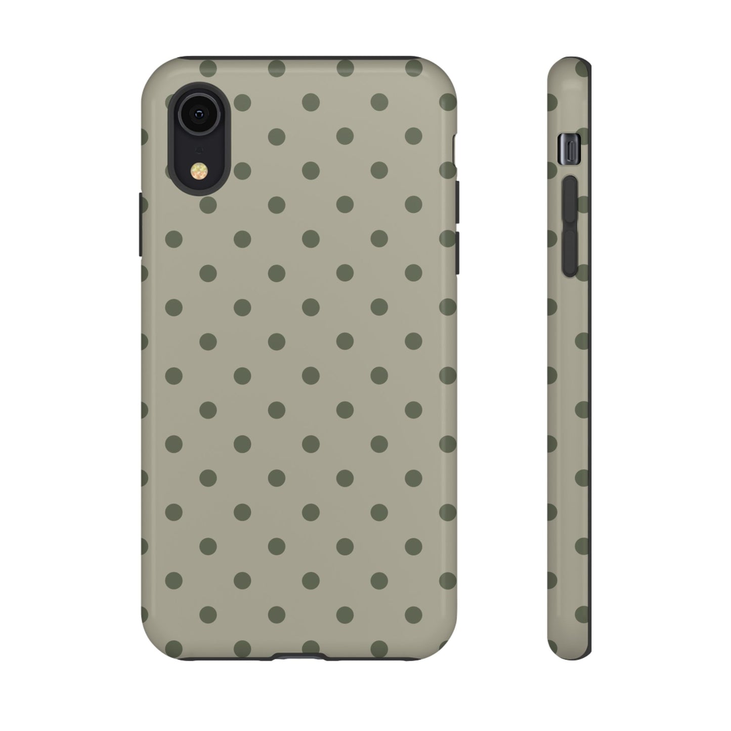 Green & Dark Green Dot Pattern Phone Case