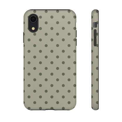 Green & Dark Green Dot Pattern Phone Case