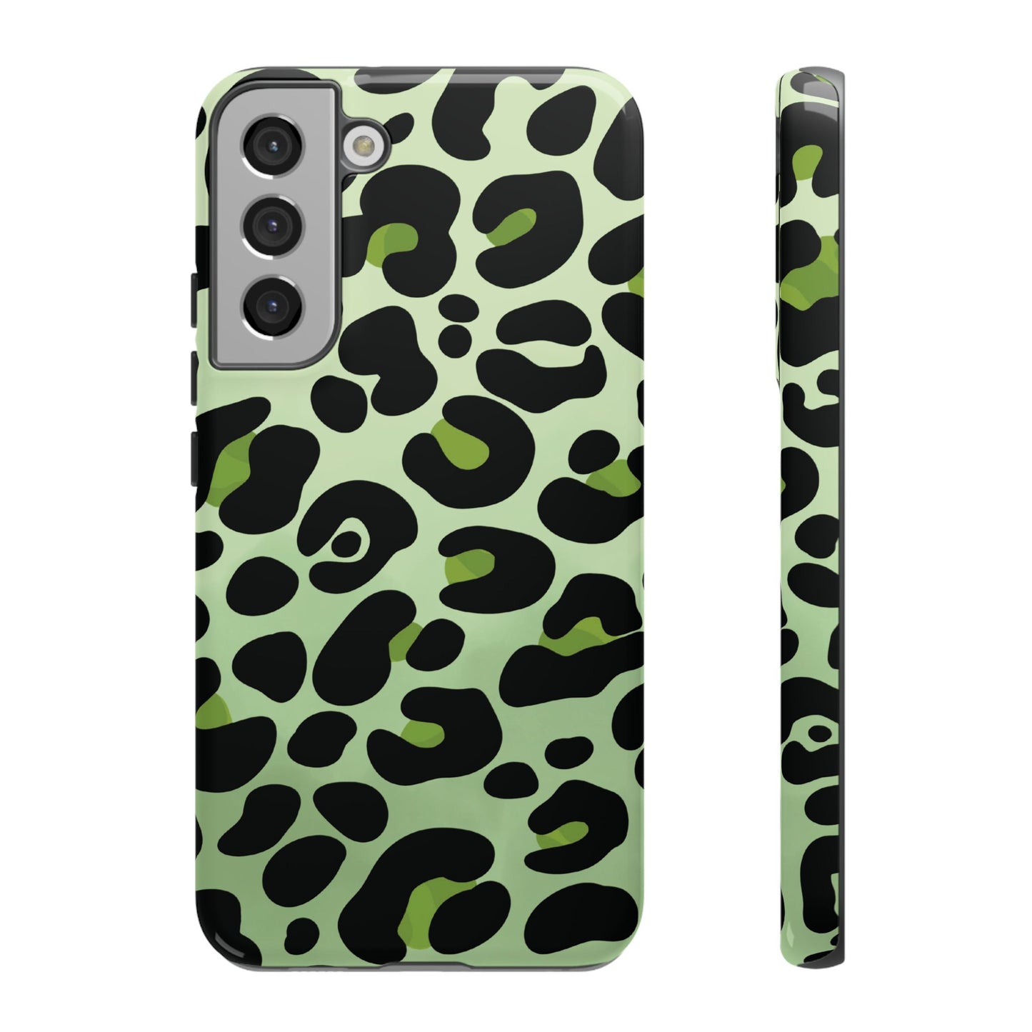Chic Sage Leopard Print Phone Case