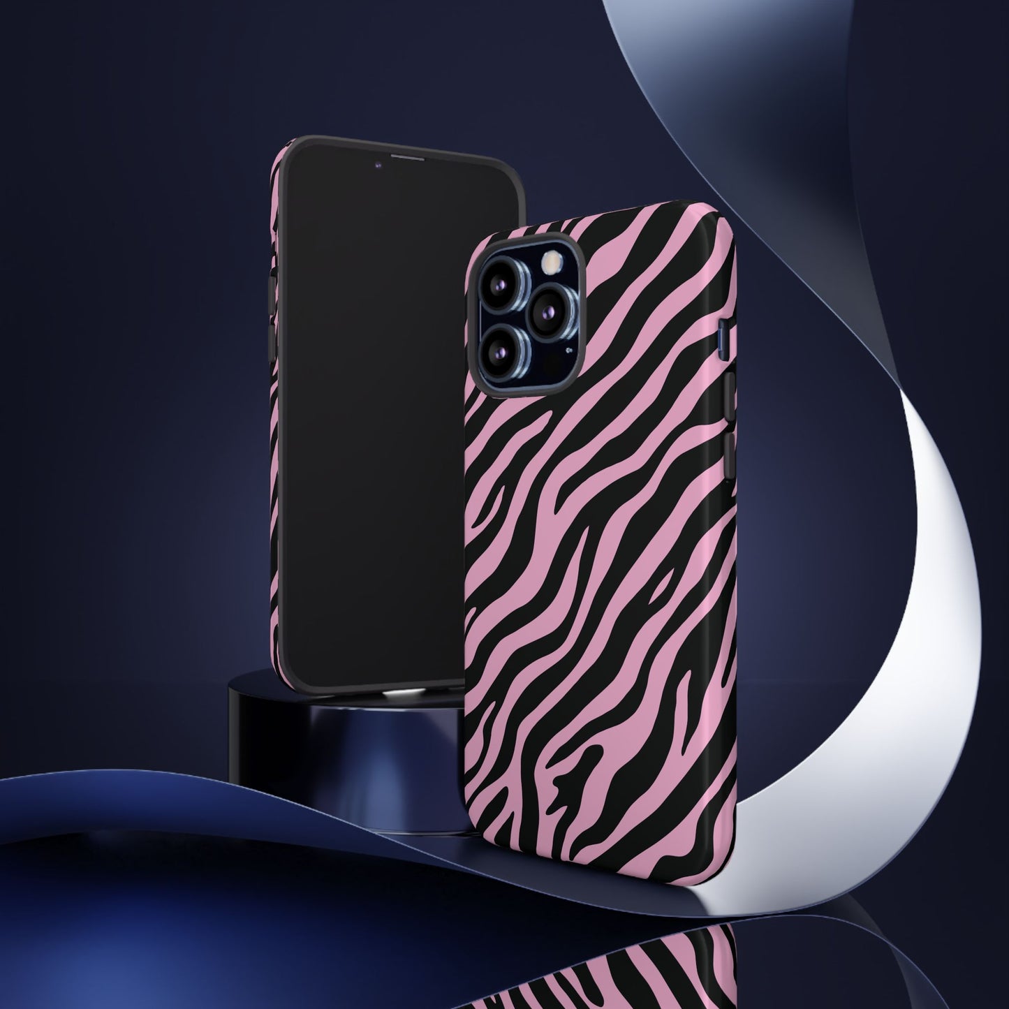 Stylish Blush Zebra Print Phone Case