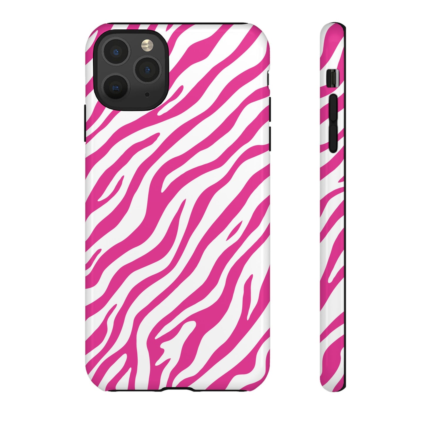 Stylish Hot Pink Zebra Print Phone Case