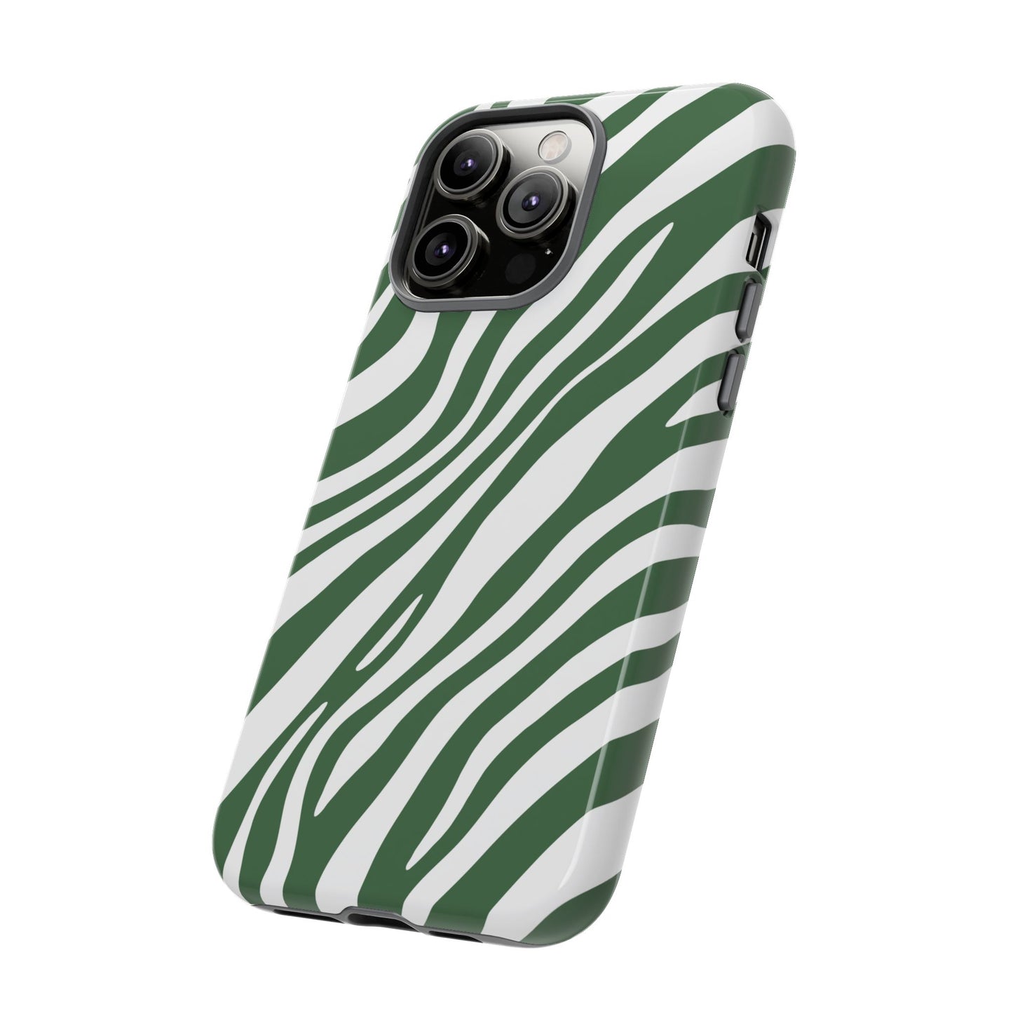 Modern Sage Zebra Print Phone Case
