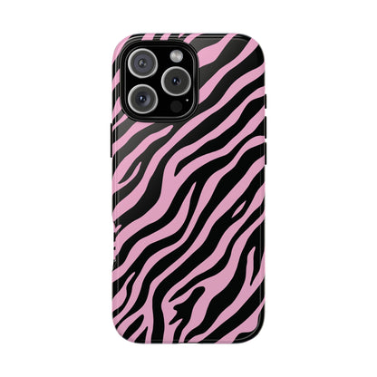 Stylish Blush Zebra Print Phone Case