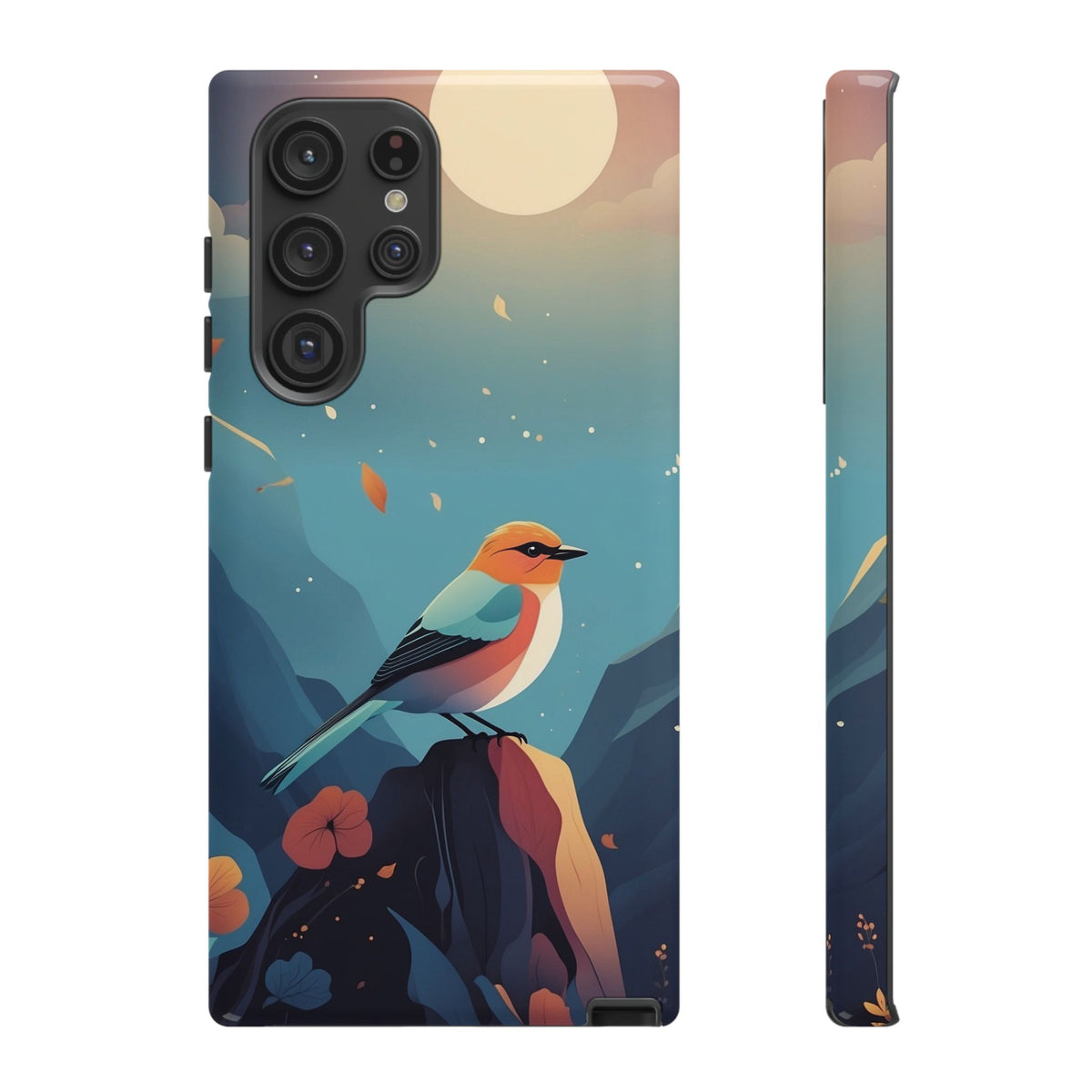 Stylised Bird Design Phone Case - Multicolor Phone Case - Samsung Galaxy S22 Ultra / Glossy