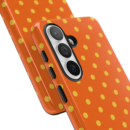 Trendy Orange & Yellow Dot Pattern Phone Case