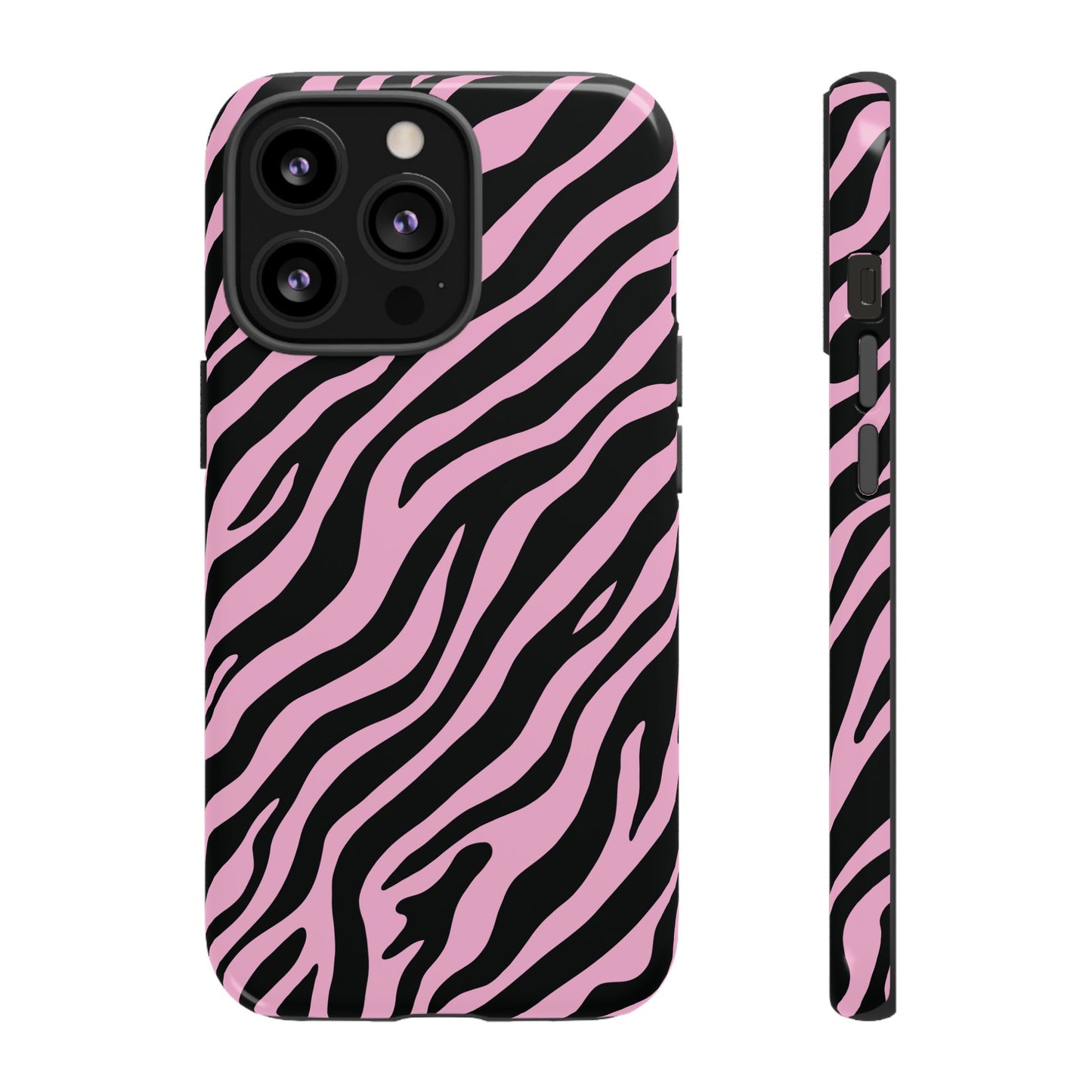 Stylish Blush Zebra Print Phone Case