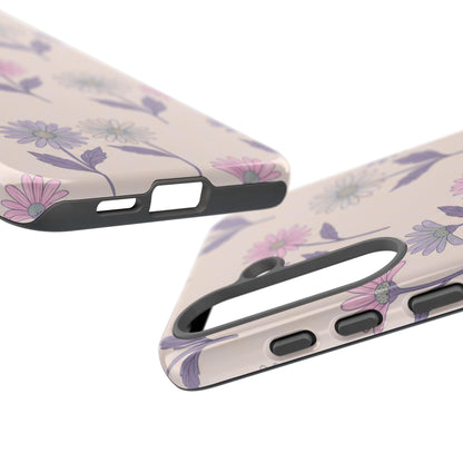 Pretty Pink & Purple Daisy Pattern Phone Case