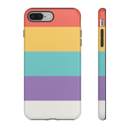 Pastel Rainbow Stripe Pattern Phone Case - Phone Case - iPhone 8 Plus / Glossy