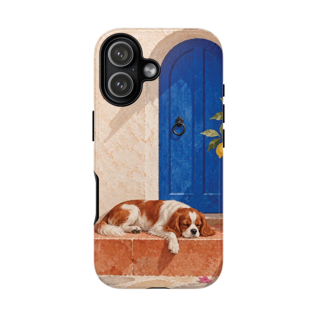 Cavalier King Charles Spaniel Blue Door Siesta Phone Case - Multicolor Phone Case - iPhone 17 / Glossy