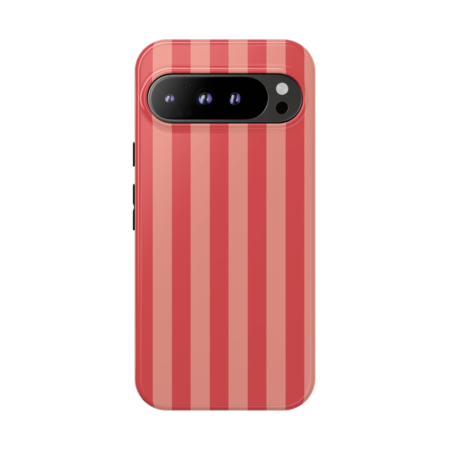 Google Pixel 9 Pro XL / Glossy Phone Case - ’Light Pink Stripe Pattern’ Phone Case