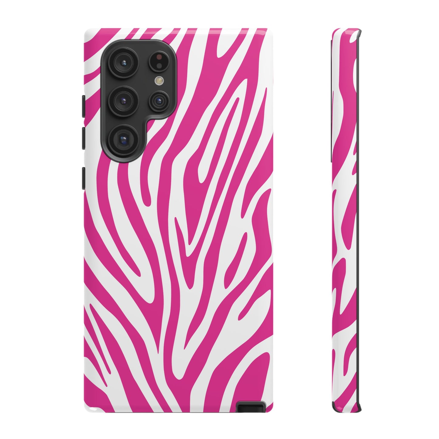 Graphic Hot Pink Tiger Print Phone Case