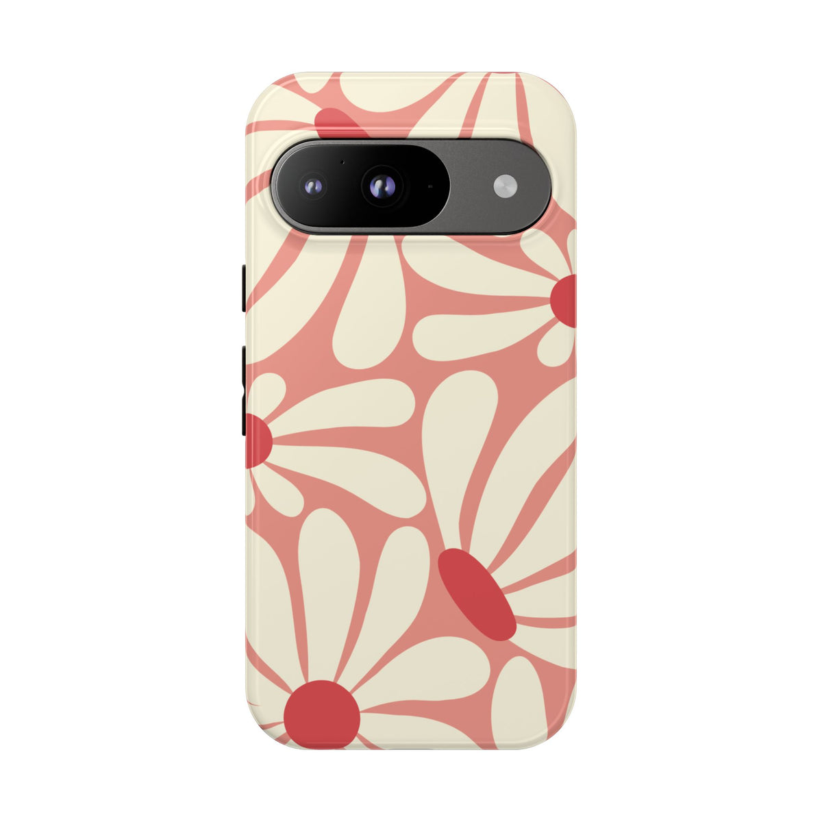 Cute Retro Pink Daisy Pattern Phone Case - Pink Phone Case - Google Pixel 9 / Glossy