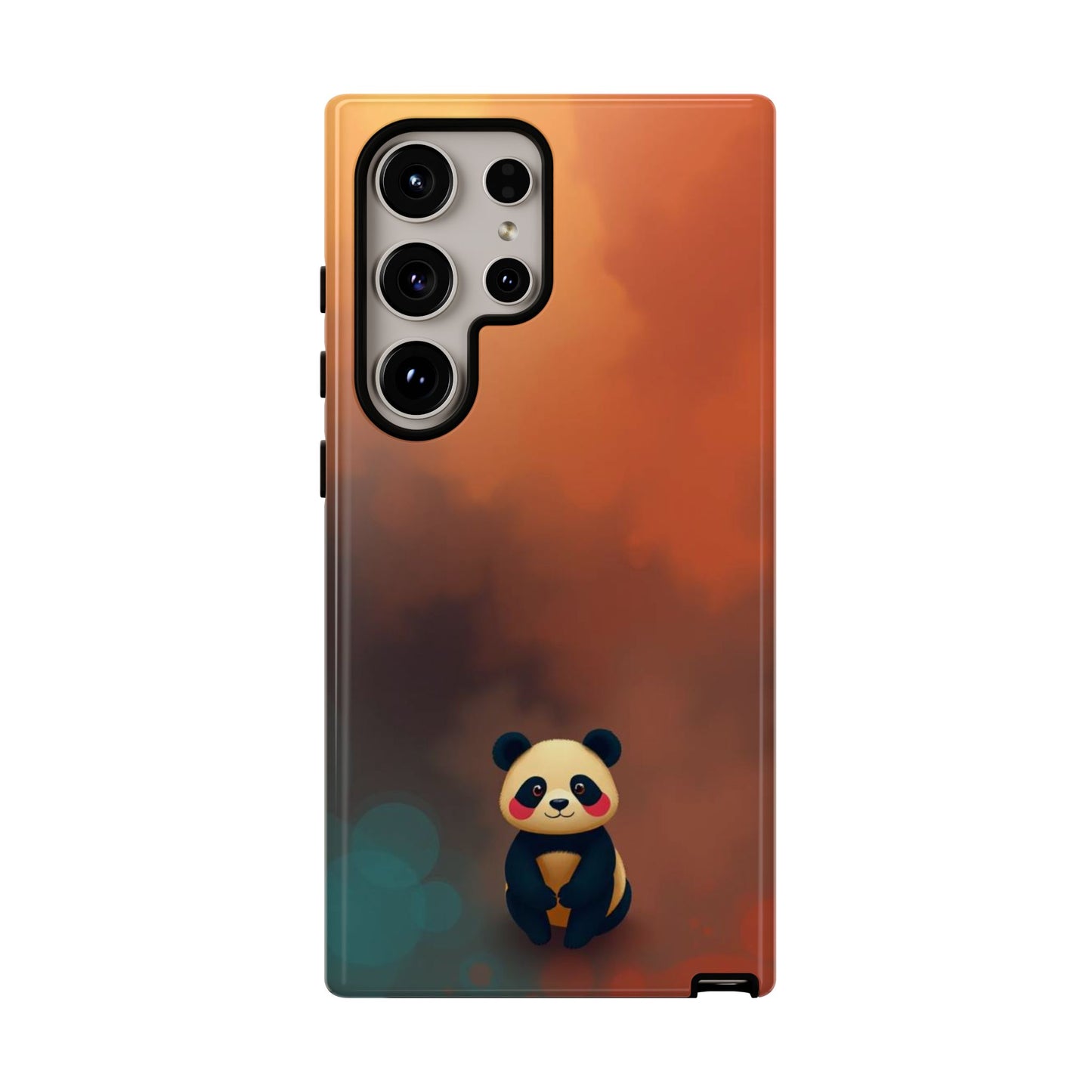 Samsung Galaxy S24 Ultra / Glossy Phone Case - Cute Colourful Panda Design Phone Case