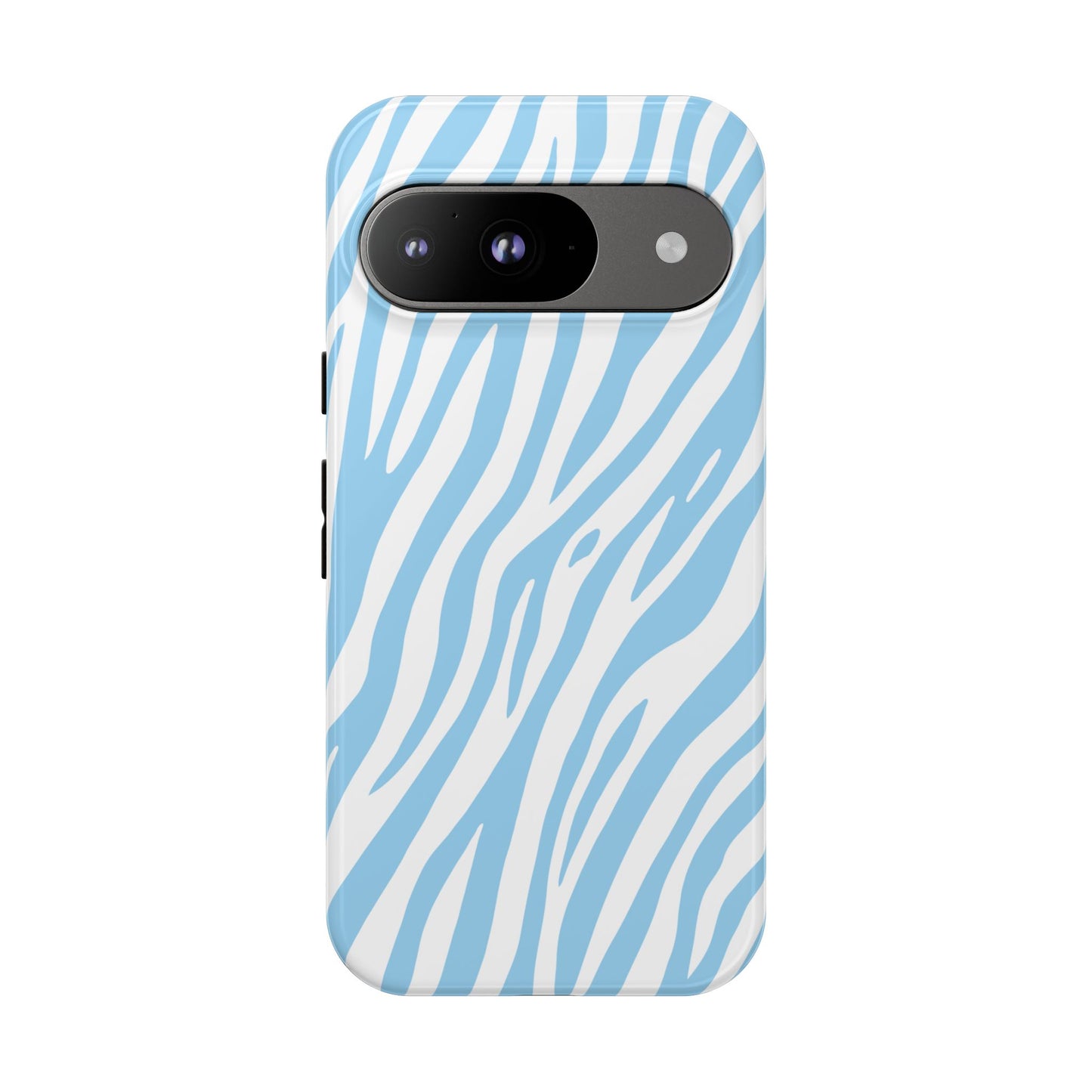 Sky Blue Tiger Print Phone Case
