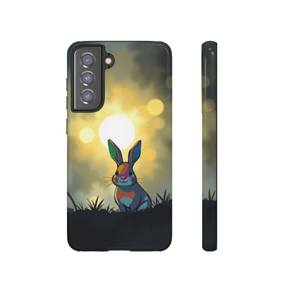 Samsung Galaxy S21 FE / Glossy Phone Case - Gothic Rabbit Moody Design Phone Case