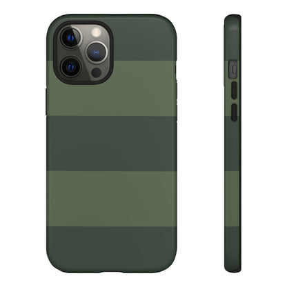 Green Horizontal Stripe Pattern Phone Case - Green Phone Case - iPhone 12 Pro Max / Glossy