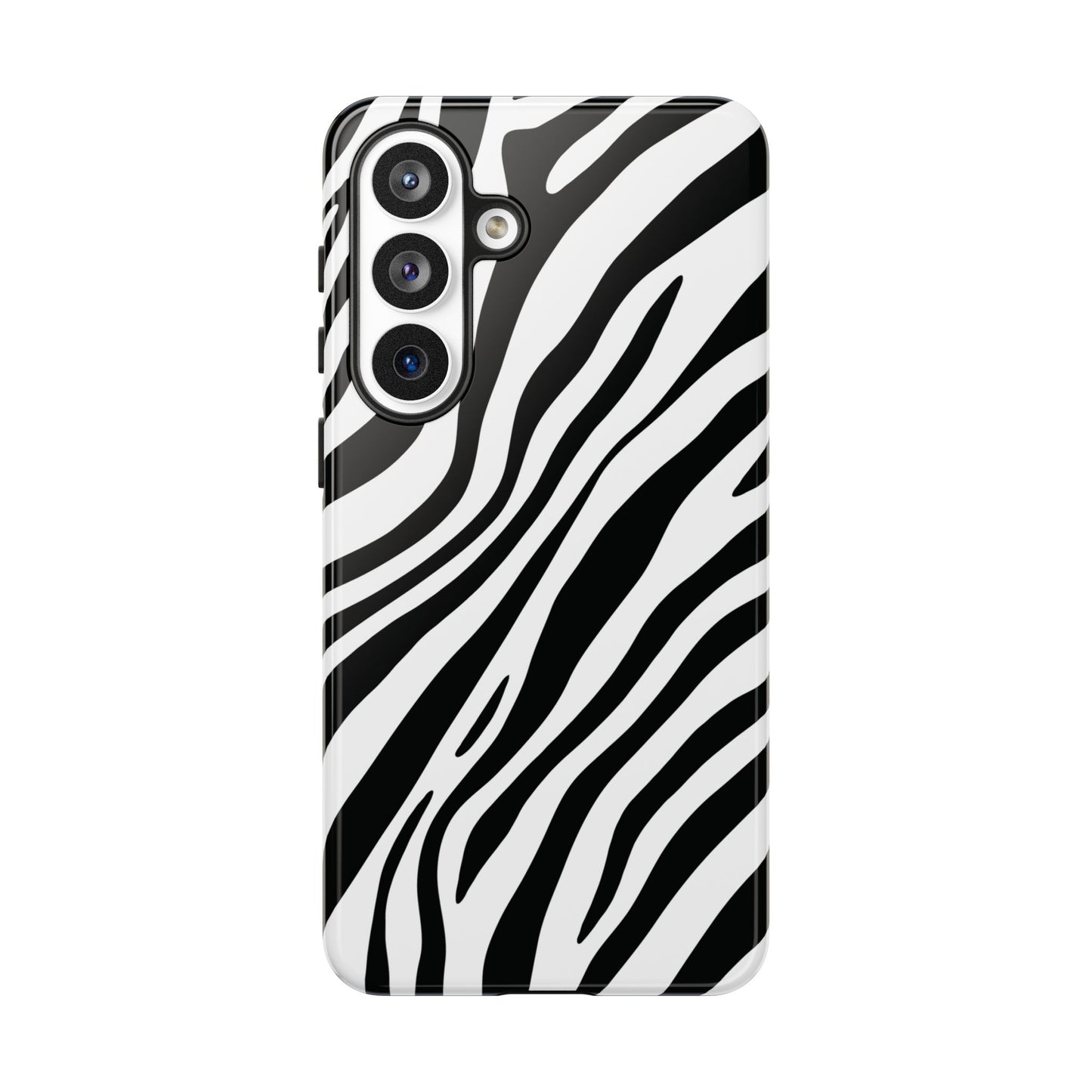 Modern Monochrome Zebra Print Phone Case
