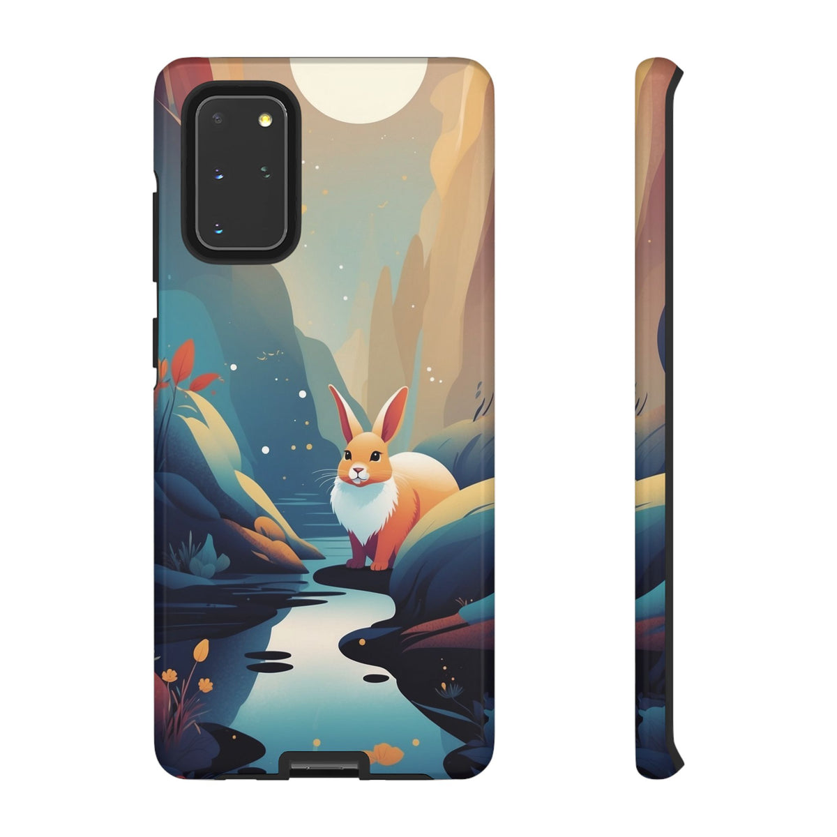 Stylised Rabbit Design Phone Case - Multicolor Phone Case - Samsung Galaxy S20+ / Glossy