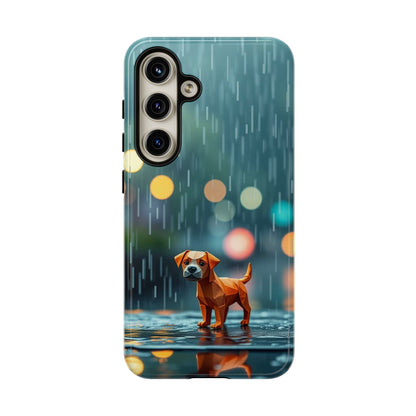 Samsung Galaxy S24 / Glossy Phone Case - Origami ’Soggy Dog’ Design Phone Case