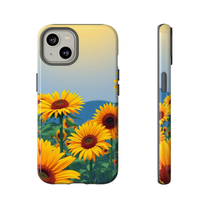 iPhone 14 / Glossy Phone Case - Sunflowers Design Phone Case