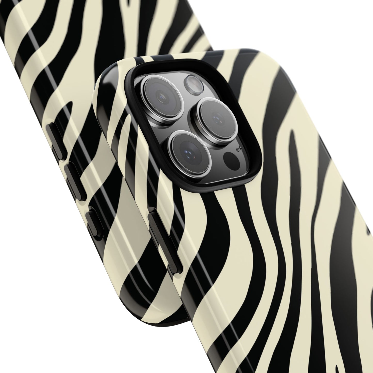 Modern Neutral Zebra Print Phone Case