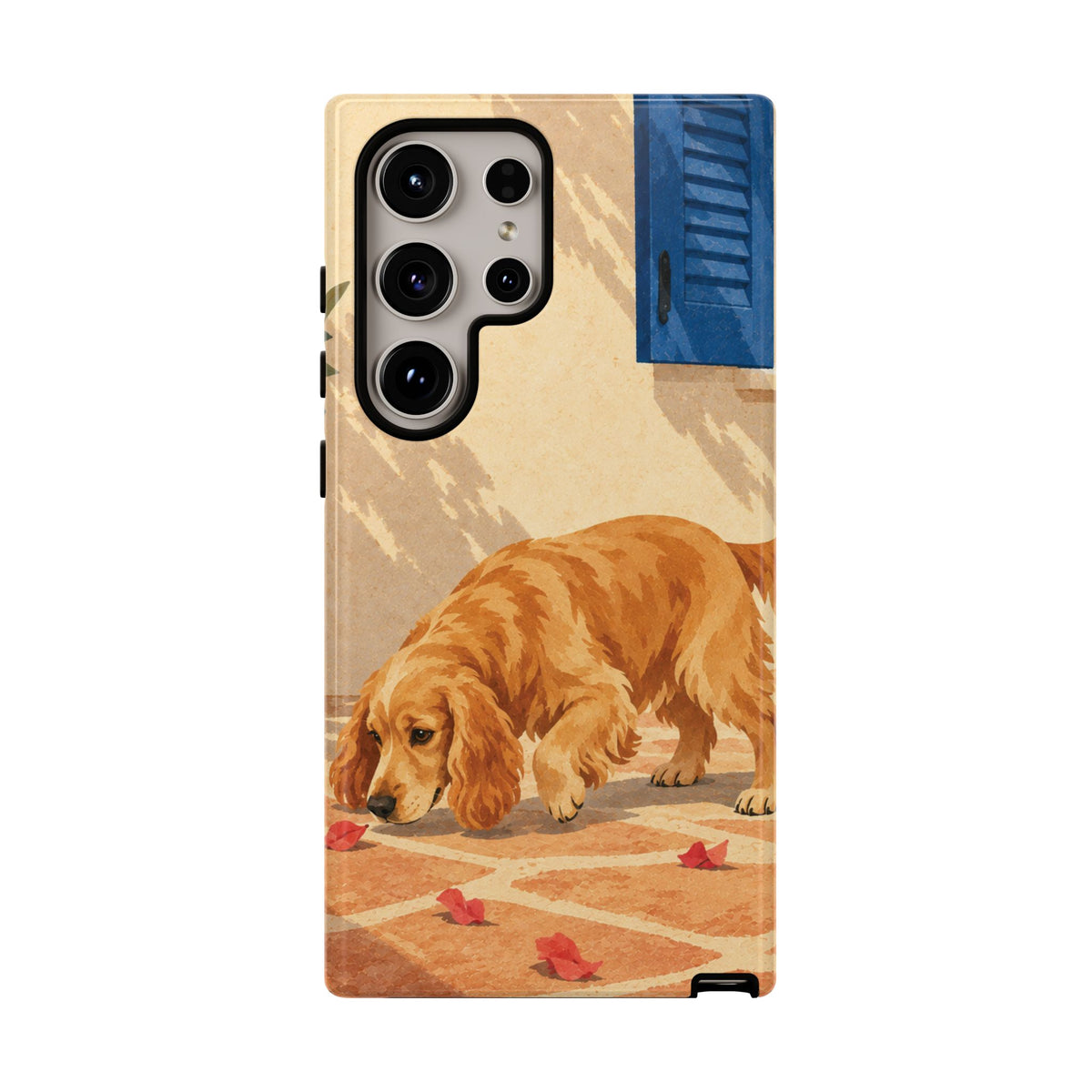 Cocker Spaniel Scent Trail Phone Case - Multicolor Phone Case - Samsung Galaxy S24 Ultra / Glossy