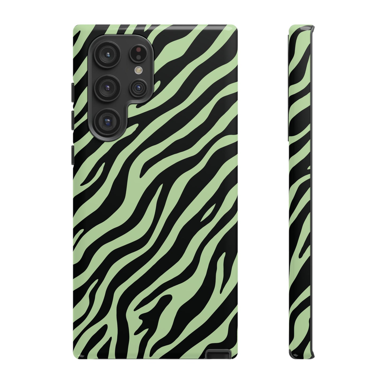 Stylish Mint Zebra Print Phone Case