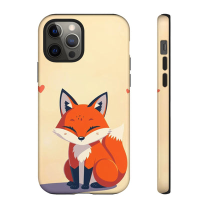 iPhone 12 Pro / Glossy Phone Case - Cute Fox Design Phone Case