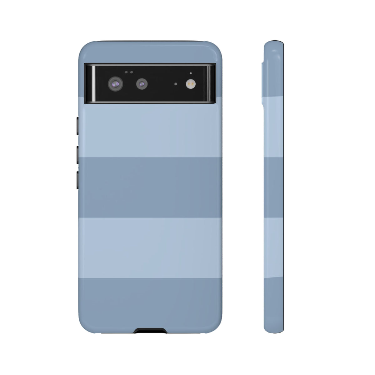 Light Blue Horizontal Stripe Pattern Phone Case - Blue Phone Case - Google Pixel 6 / Glossy