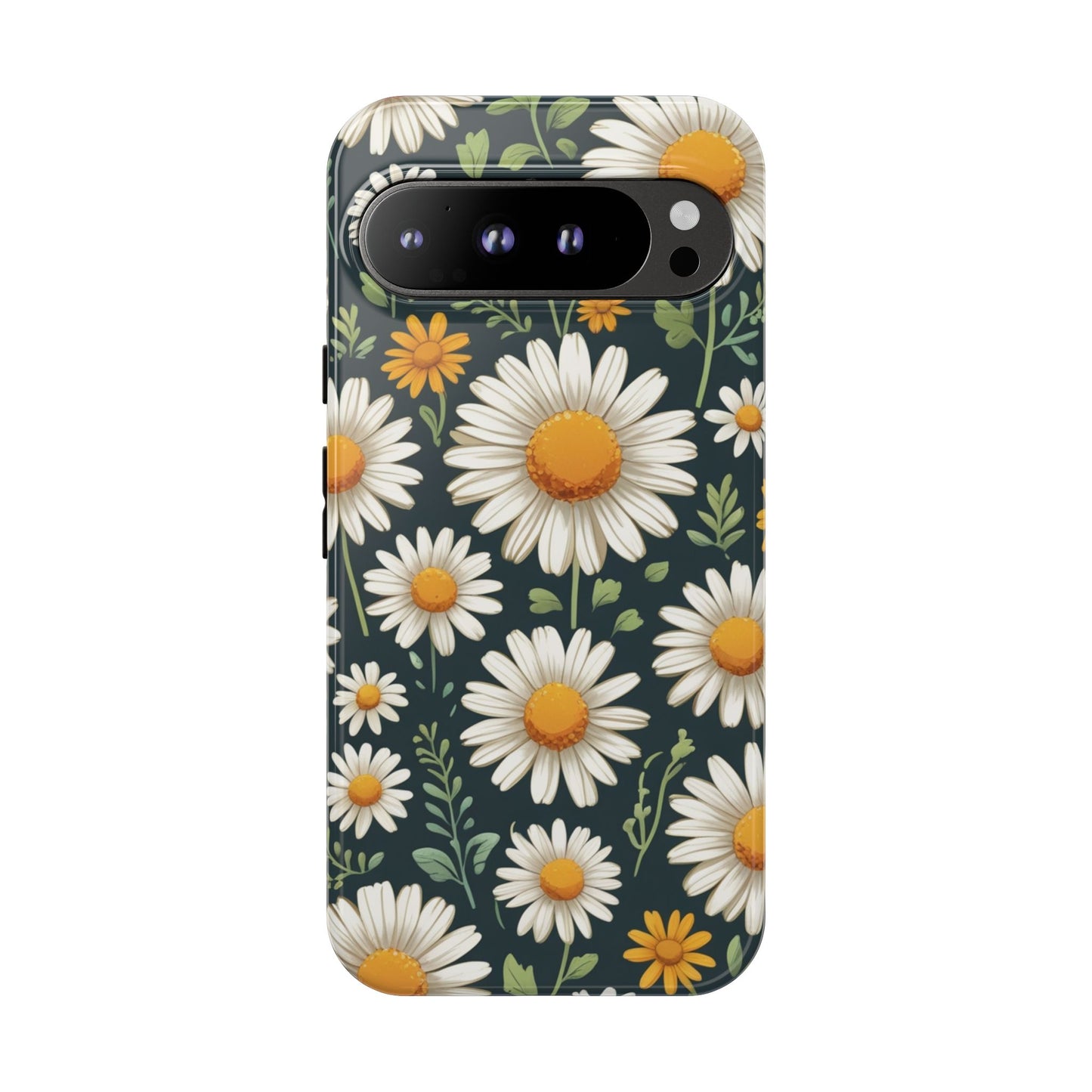 Google Pixel 9 Pro XL / Glossy Phone Case - Daisies Floral Pattern 3 Phone Case
